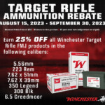 2023 Winchester Target Rifle Ammunition Rebate Winchester Ammunition